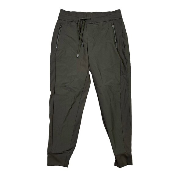 Athleta Headlands Hybrid Trek Mid Rise Jogger Oliver Army Green Women's 6 Petite - Picture 1 of 4
